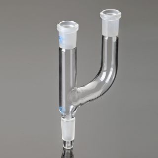 Adaptador Vidro C/2 Bocas Paralelas In14/23 Glassco